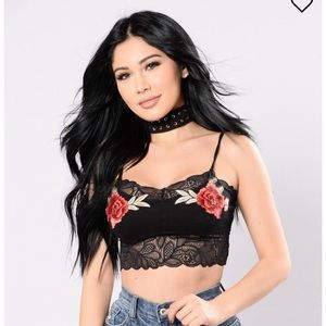 Cami Rose/Lace Bralette